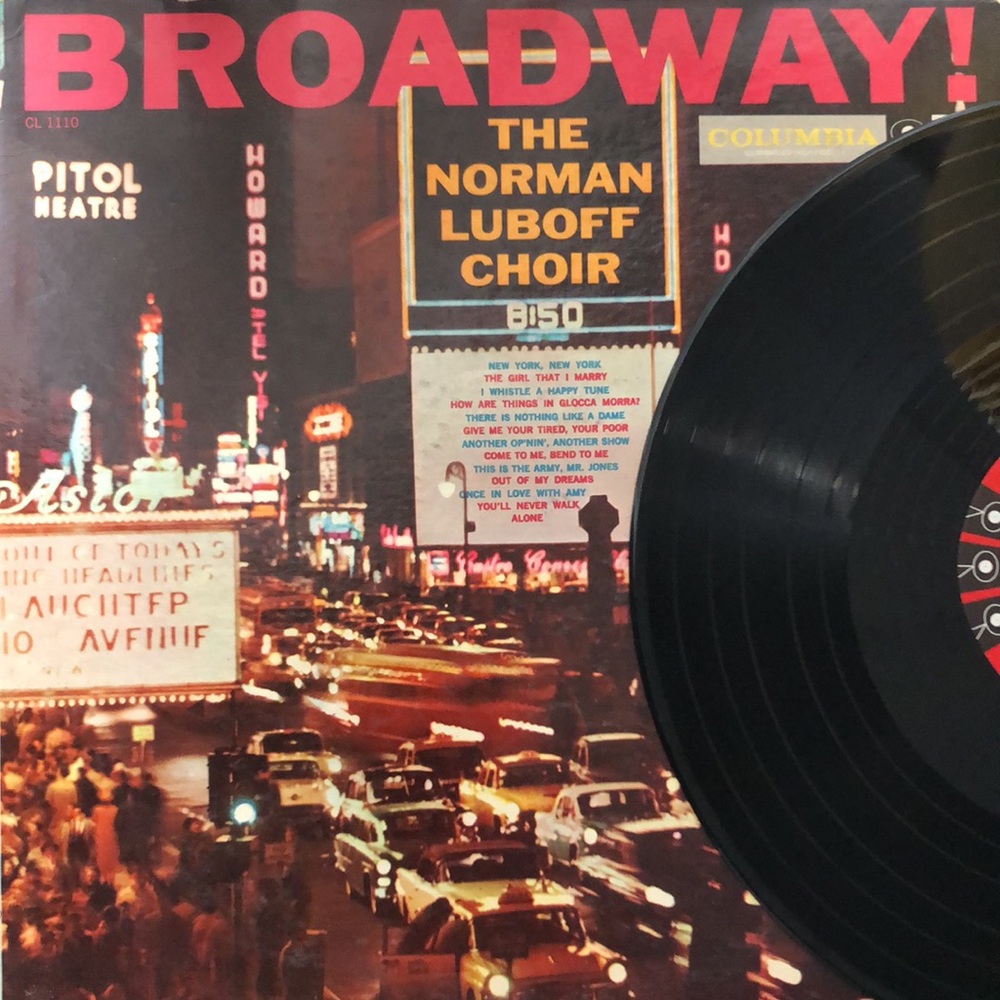 The Norman Luboff Choir Broadway! Vinyl Lp '58